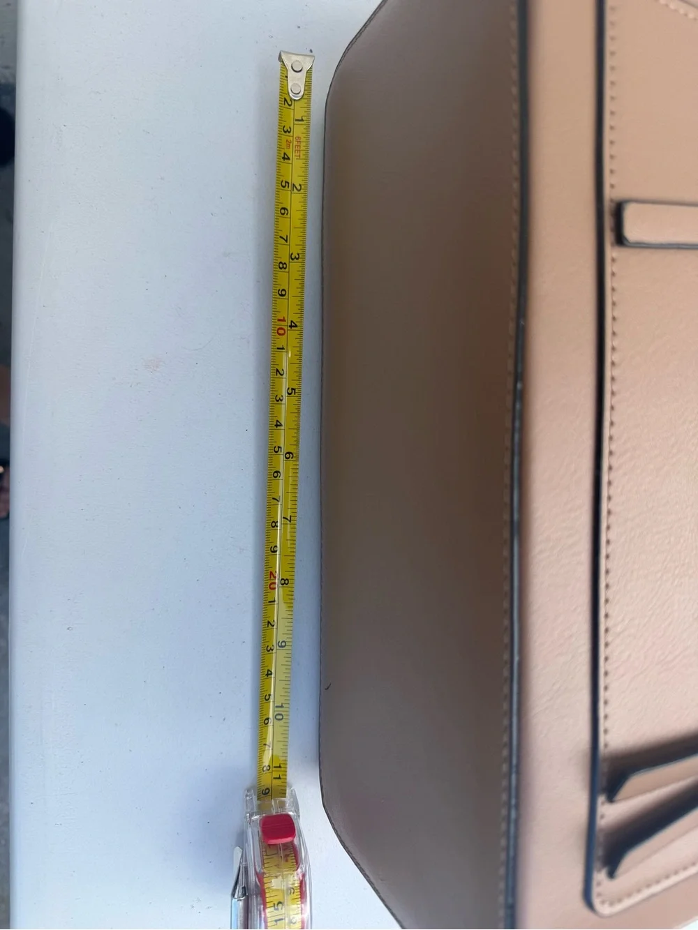 IZOD Taupe Faux-Leather Tote with Front Slip Pocket